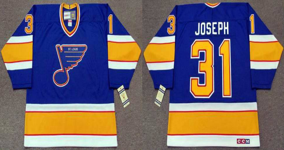 2019 Men St.Louis Blues 31 Joseph blue style2 CCM NHL jerseys